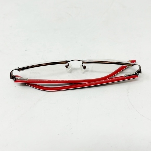 TED BAKER Eyeglass Frames D718 BRN Pink Floral Red Brown 140MM B:35 FOR FRAMES - Picture 9 of 13